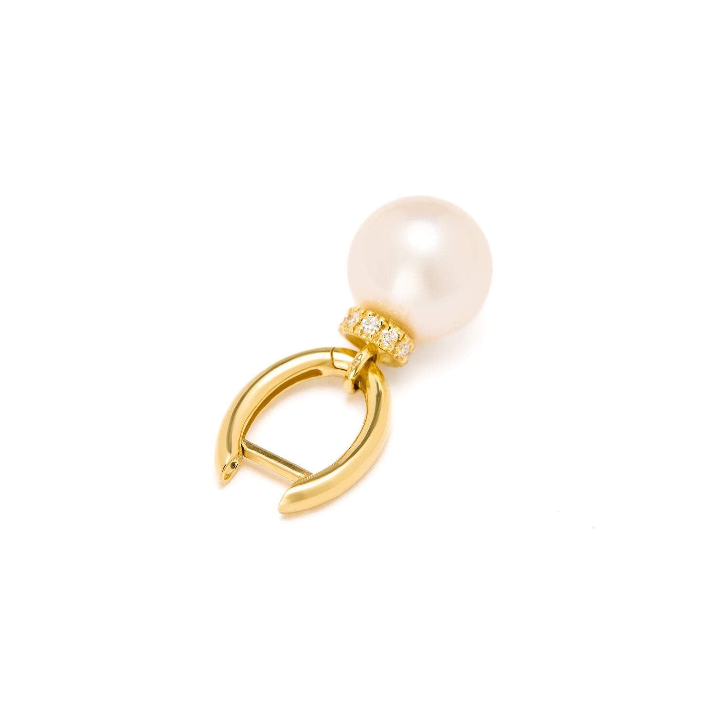 Cercei Yellow Gold, Diamonds & Pearls