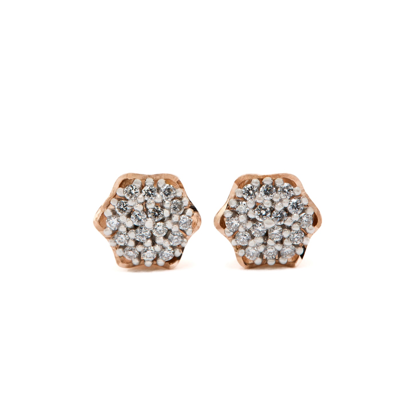 Cercei Rose Flower & Diamonds