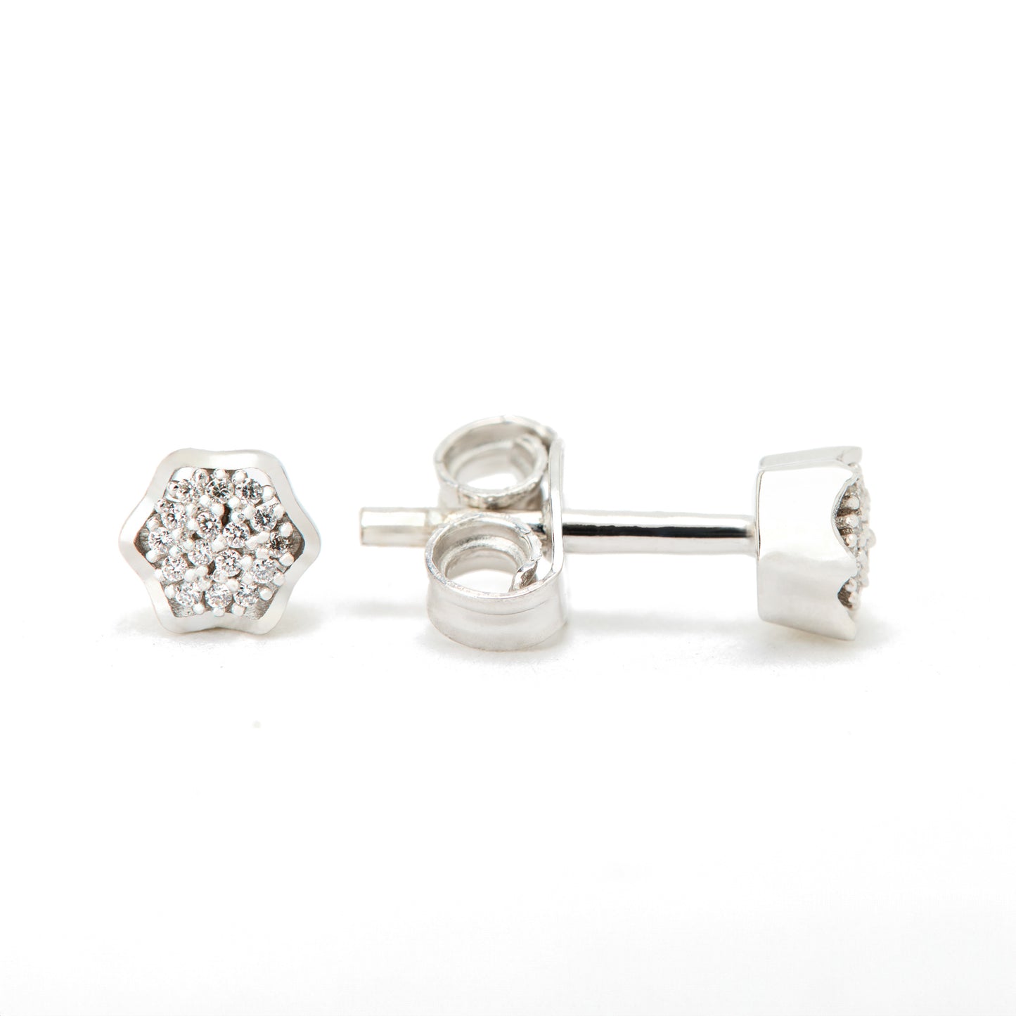 White Flower & Diamonds