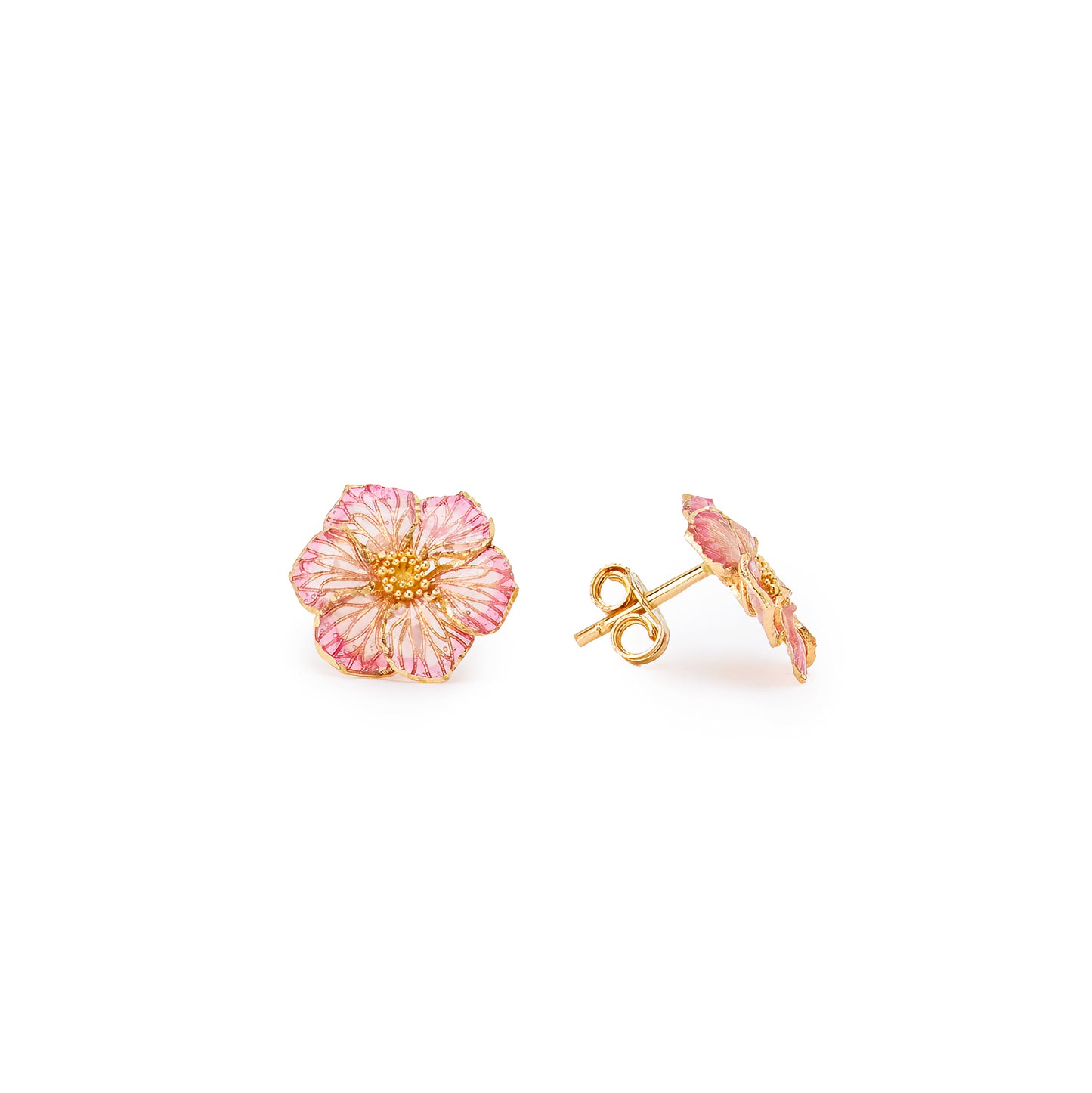 Cercei aur Flower Delight